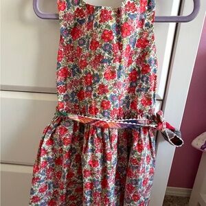 Polo by Ralph Lauren Floral Kids Dress in Red and Blue